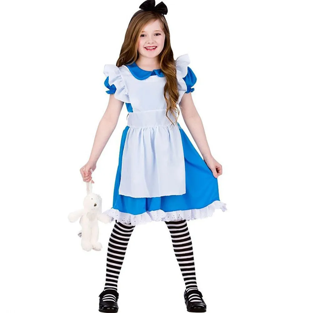 Детский костюм Алиса в стране Wonderland маскарадный лолита карнавальный для