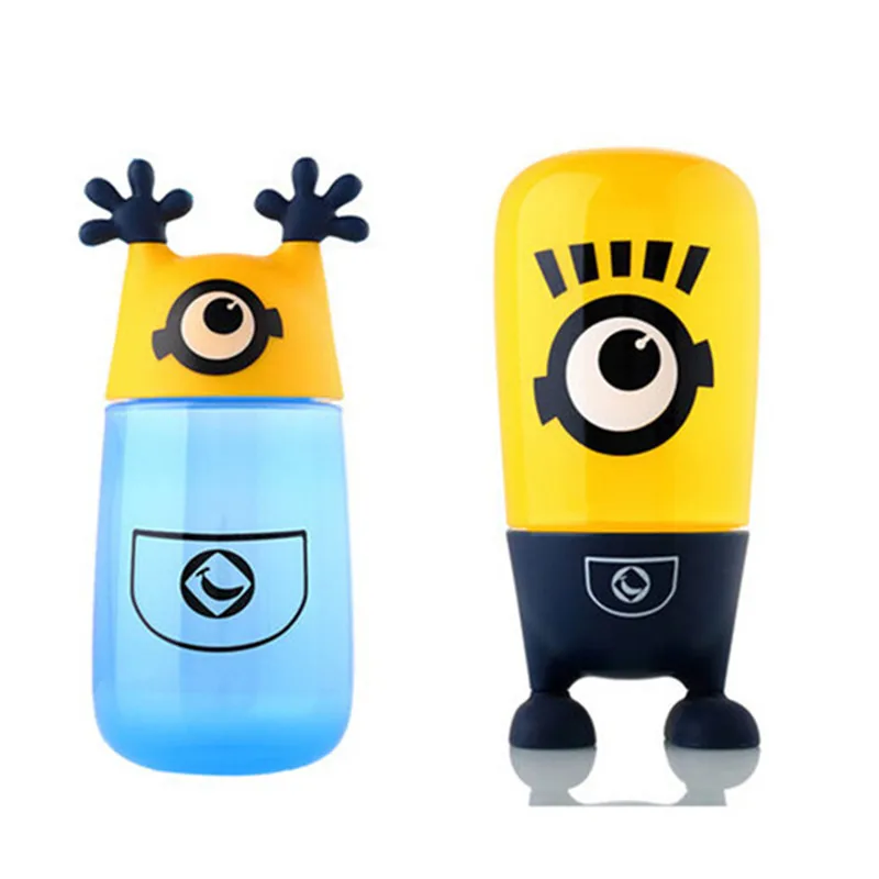 Милые Миньоны из мультфильма детская бутылка для воды герметичная Бесплатная BPA