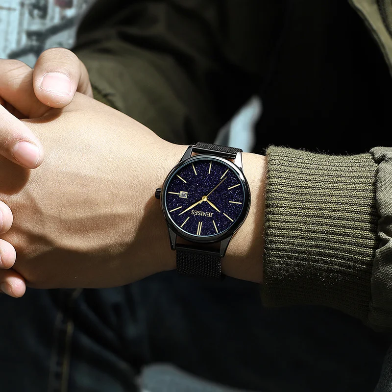 

2019 Luxury Brand Man Wrist Watch Men Classic Creative Starry sky Male Clock Quartz Wristwatch Watches For Men Relogio Masculino