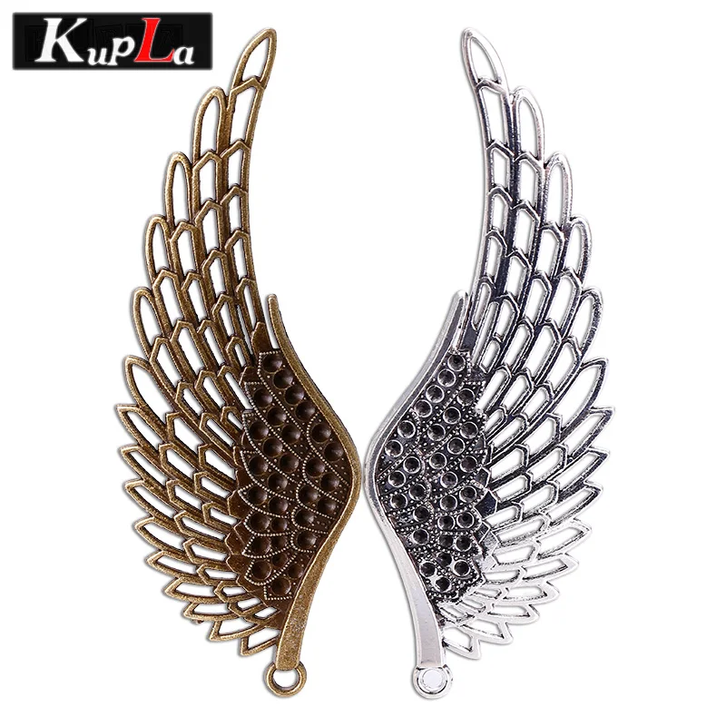 Kupla винтажные Подвески с большими крыльями DIY модные ангельские крылья
