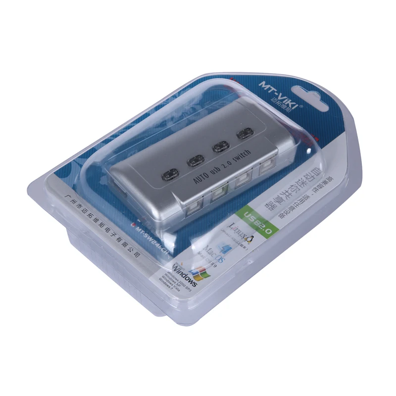 MT-VIKI 4 порта Авто USB 2 0 переключатель принтер Flash Driver мышь Обмен Switcher Hotkey Управление