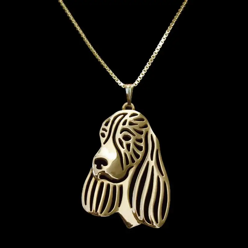 Female Alloy Pet Dog Pendant Necklaces Women's English Springer Spaniel Drop Shipping | Украшения и аксессуары