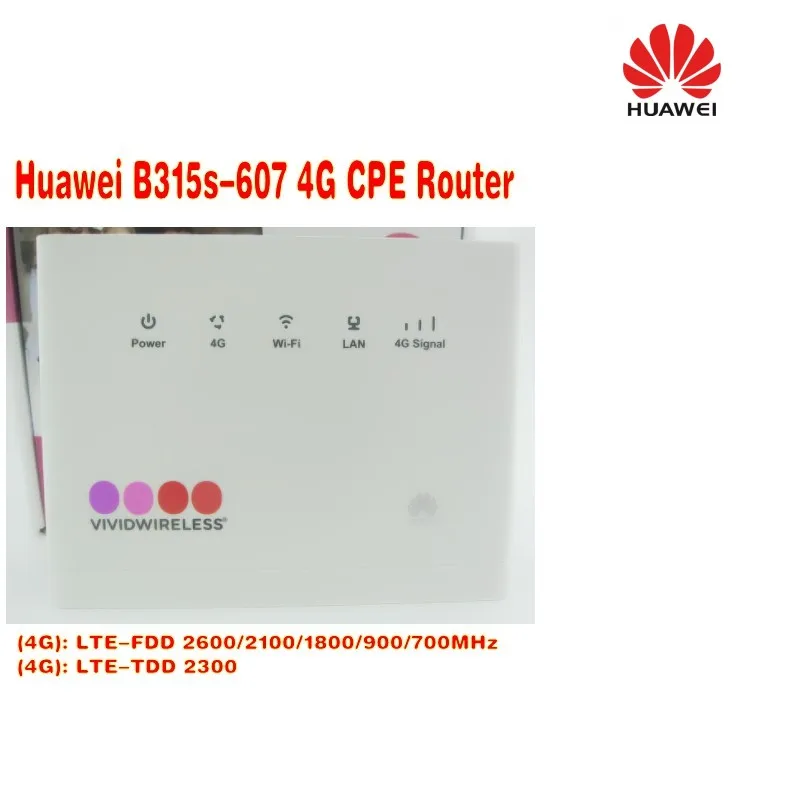 Huawei B315 B315s-607 LTE FDD700/900/1800/2100/2600Mhz TDD2300Mhz