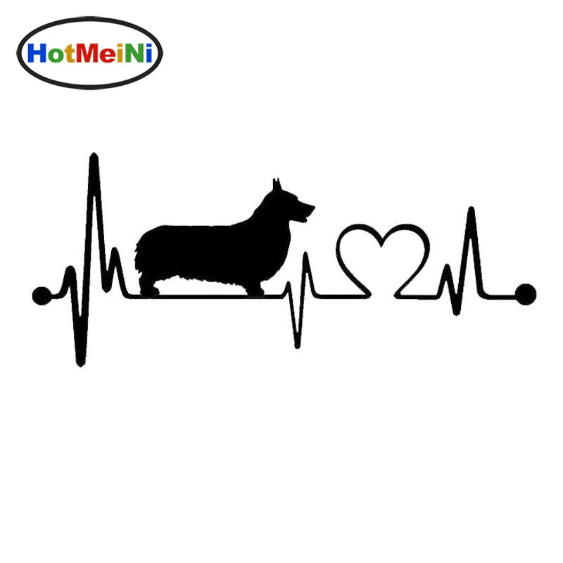 Стайлинг автомобиля Pembroke Welsh Corgi Heart Beat автомобильные наклейки с собаками