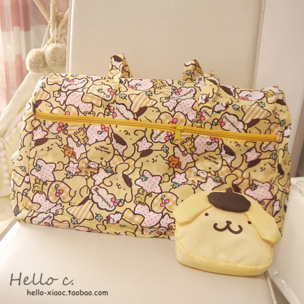 Мультяшный My Melody Cinnamoroll pompurin Anpanman портативный складной чемодан дорожные сумки