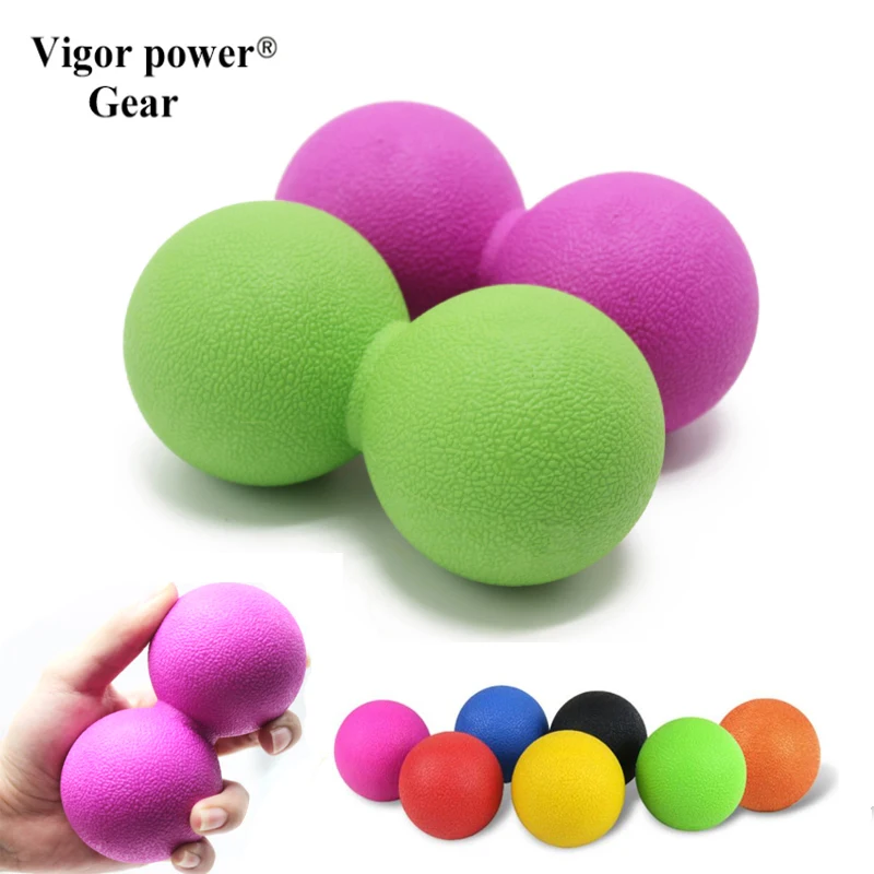 

Massage Ball - Peanut Double Lacrosse Ball for Deep Muscle Tissue Physical Therapy Myofascial Release Massage Exercise Ball