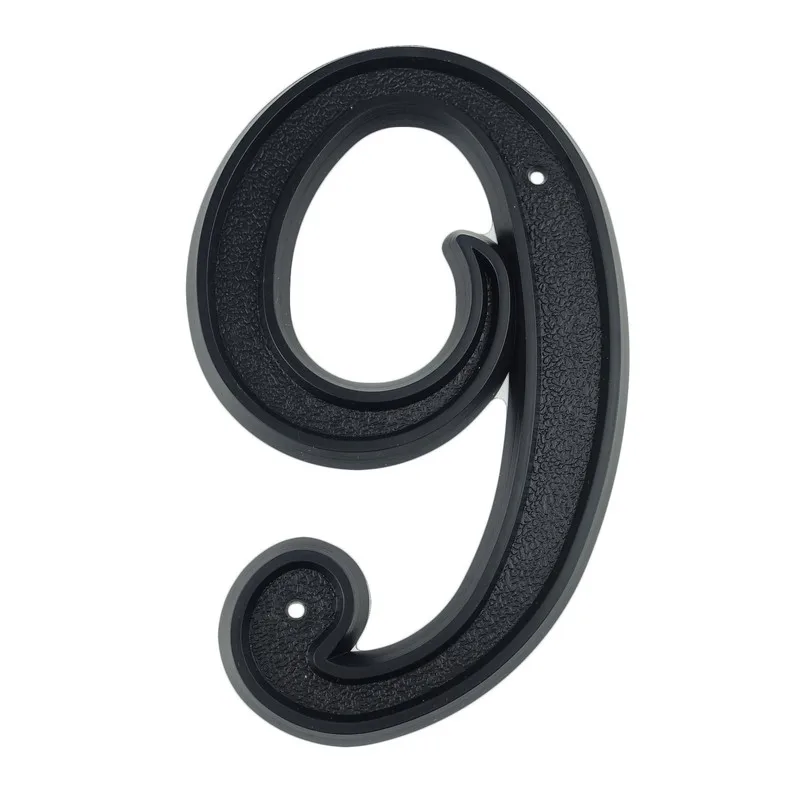 

Big House Number 139mm Height Door Address Number Digits ABS Plastic Black House Door Address Sign 5-1/2 inch. #9
