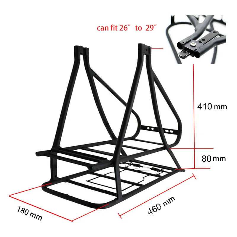 Багажник велосипедный черный двухслойный 20 29 дюймов|mountain bike rear rack|bicycle hoistbicycle rack |