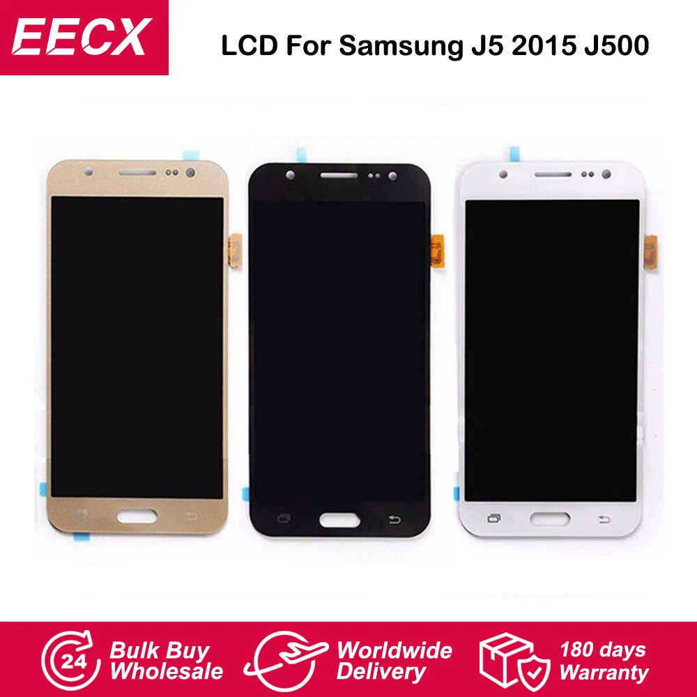 ЖК-дисплей J5 2015 для Samsung Galaxy J500FN J500F J500G J500Y J500M J500 с дигитайзером и сенсорным
