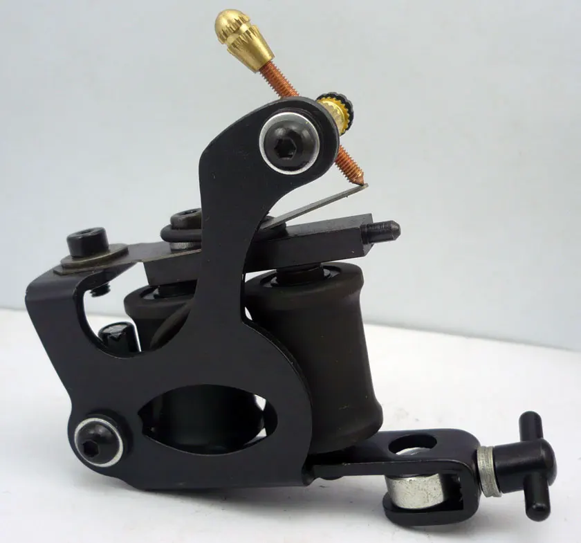 Хромовая машина для татуировок начинающих 10 бородавок пистолетов вкладышей и