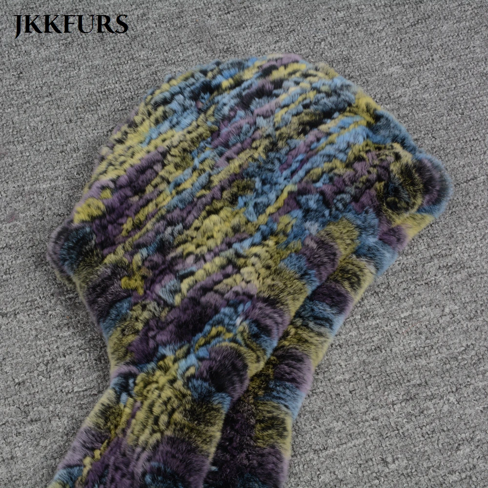 

Women Real Rex Rabbit Fur Scarf Autumn Winter Soft Warm Fur Windproof Hat Fashion Shawls Collar Genuine Natural Fur Snood S7073