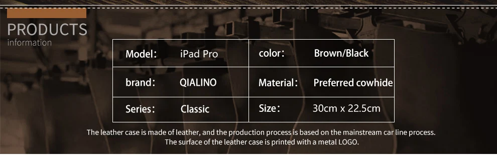 QIALINO натуральная кожа Стильный чехол для планшета для Apple iPad Pro 12,9 дюймов ультра тонкий чехол ручной работы для iPad Pro 12,9 дюйма