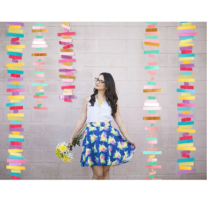 Модные настенные бумажные гирлянды 2 м баннер для мальчиков и девочек на первый