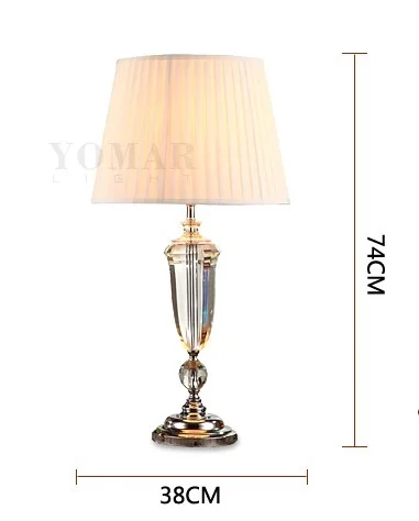 Абажур для стола Европа маленькая Хрустальная прикроватная лампа абажур