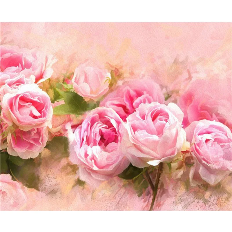 

YIKEE Diamond Embroidery Flowers Full 5D DIY Diamond Embroidery Mosaic Picture Of Rhinestone Decoration Home h1920