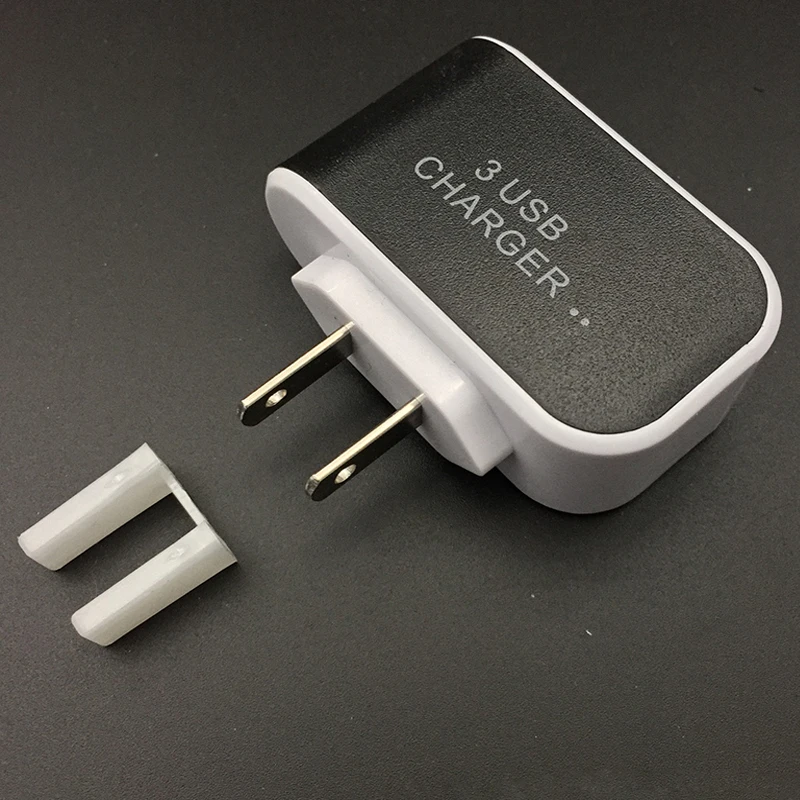 Мобильный телефон адаптер для настенного зарядного устройства 3 USB несколько портов ЕС вилка адаптер питания Зарядка Быстрая зарядка для iPhone Android samsung