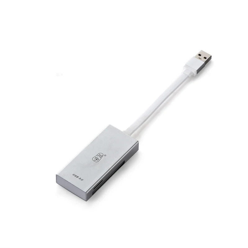 Металлический многофункциональный кардридер для 3 мобильных камер SLR TF/SD/CF карт