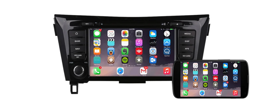 Автомобильный dvd-плеер gps навигация для Nissan Qashqai X-Trail 2013~ автомобильный Android мультимедийная система экран Радио стерео