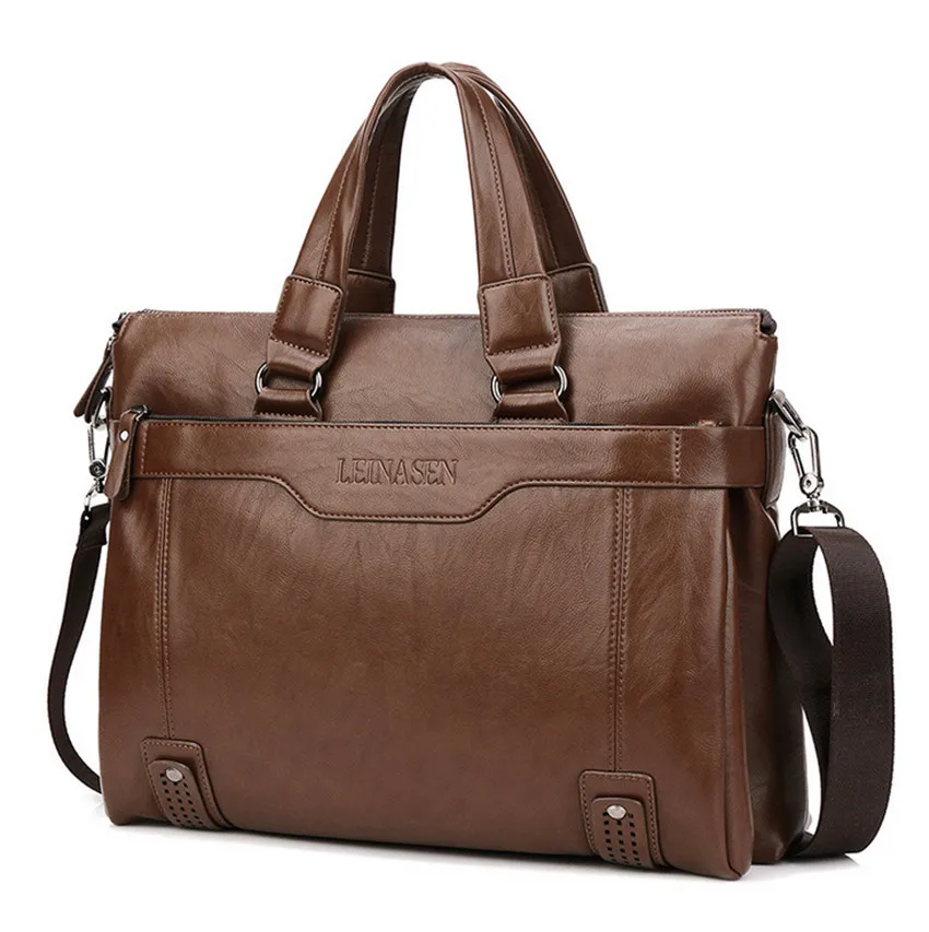 Tas Pria Erkek Canta Porta ноутбук Mujer - Цвет: Light brown