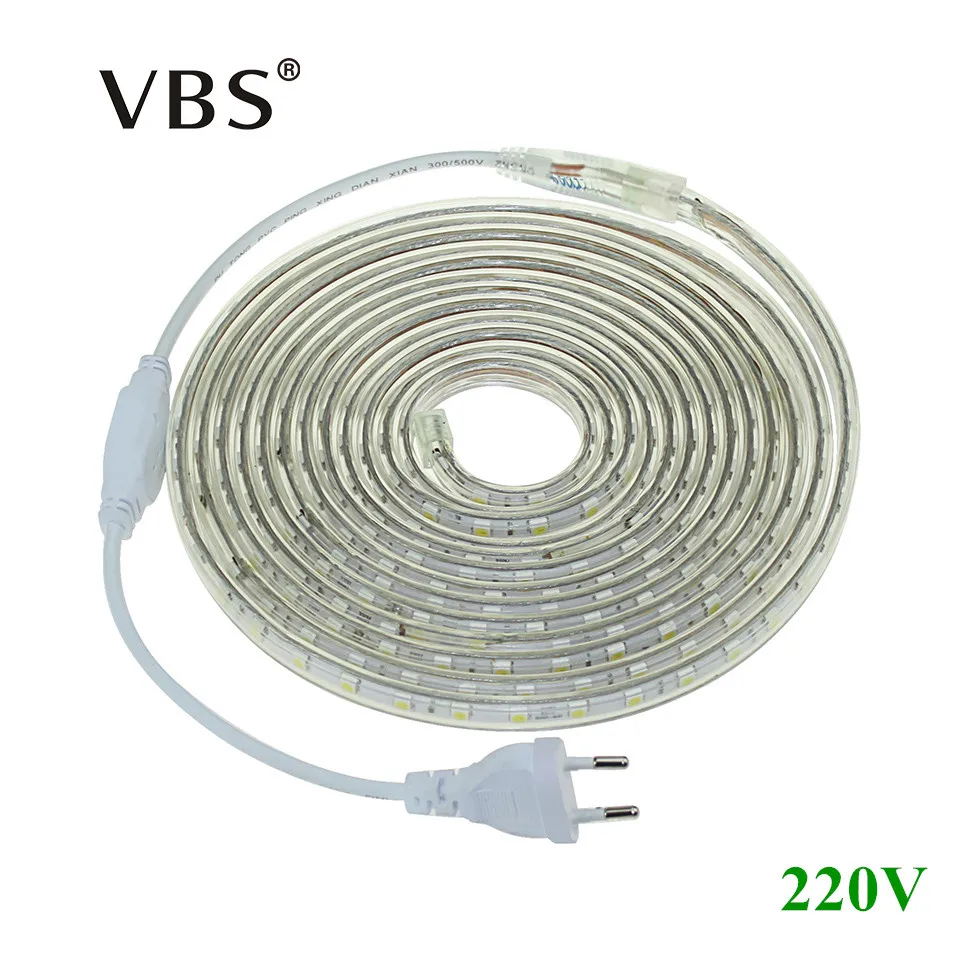 1 комплект светильник SMD AC220V Водонепроницаемая силиконовая трубка м/2 м/3 м/4 м/5 м/6