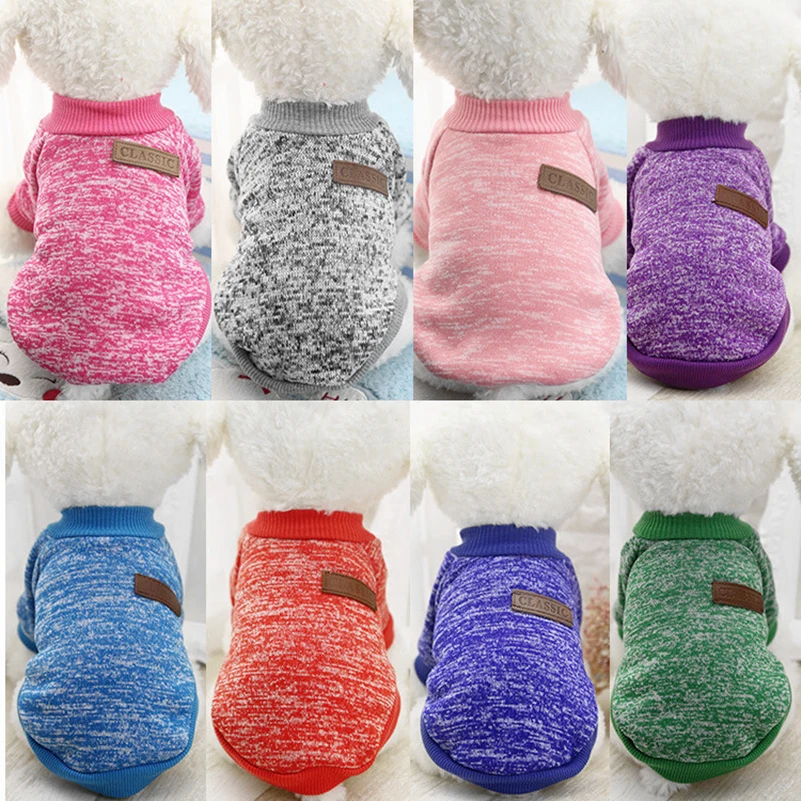 

Warm Dog Clothes For Small Dogs Winter Soft Pet Dog Sweater Clothing For Dog Winter Chihuahua Clothes Classic Pet Outfit 25S1