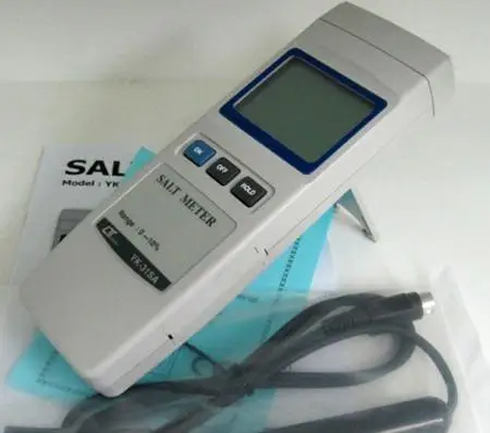Портативный соль метр тестер YK 31SA 0 10% Вес Temp. 50C измеритель солености с зондом|salt