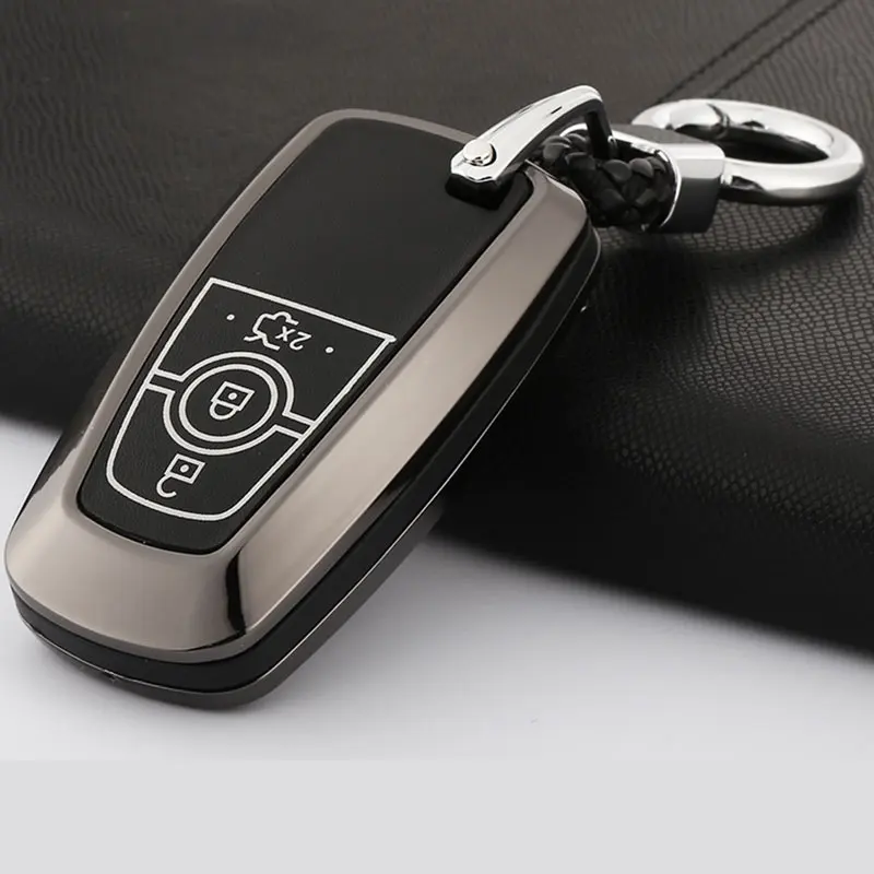 Цинковый сплав автомобильный Стайлинг чехол для ключей Ford Fusion Mondeo Mustang Edge Expedition