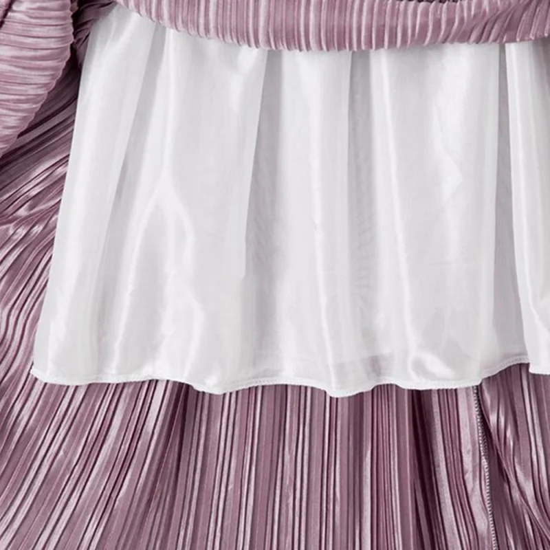 Женские Винтаж Высокая Талия юбки 2018 зима Длинные Теплые Новая Мода Металлик