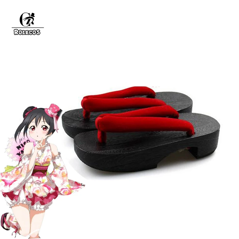 ROLECOS/Обувь для костюмированной вечеринки в стиле аниме Love Live Японская обувь Geta