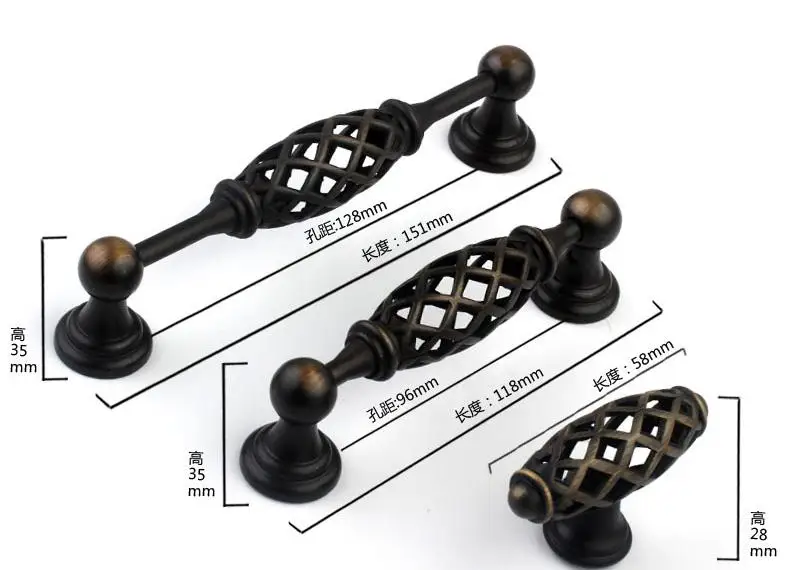 Дверная ручка в виде птичьей клетки антикварные мебельные ручки и для кухонных