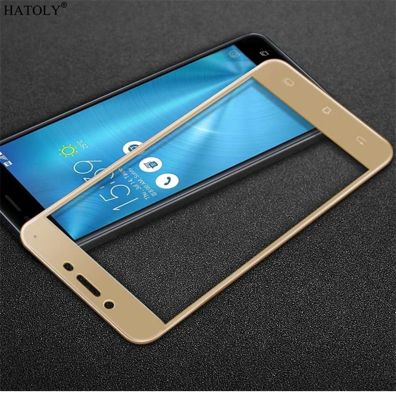 2 шт Полное покрытие экрана протектор стекло для Asus Zenfone 3 Max ZC553KL анти-Браст