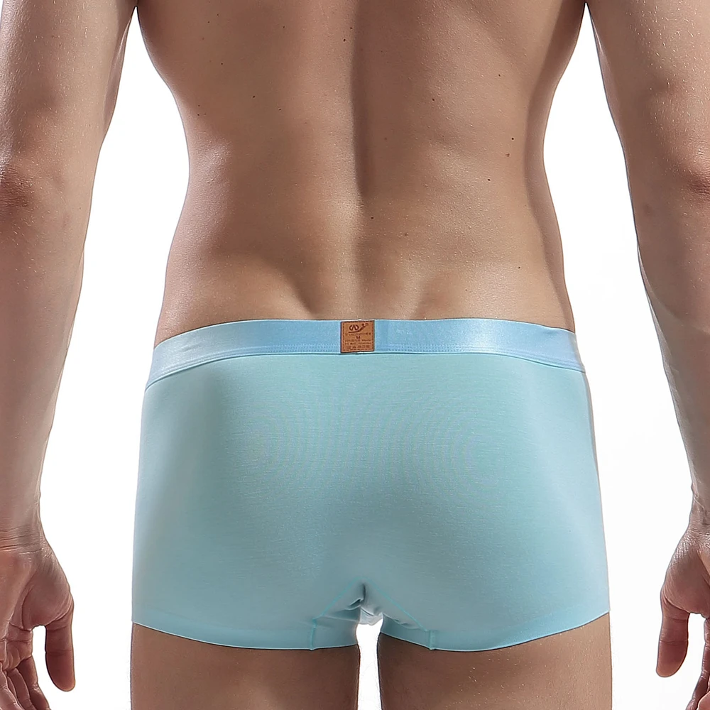 Мужские трусы боксеры из модала WJ Модные дышащие шорты сексуальное нижнее белье