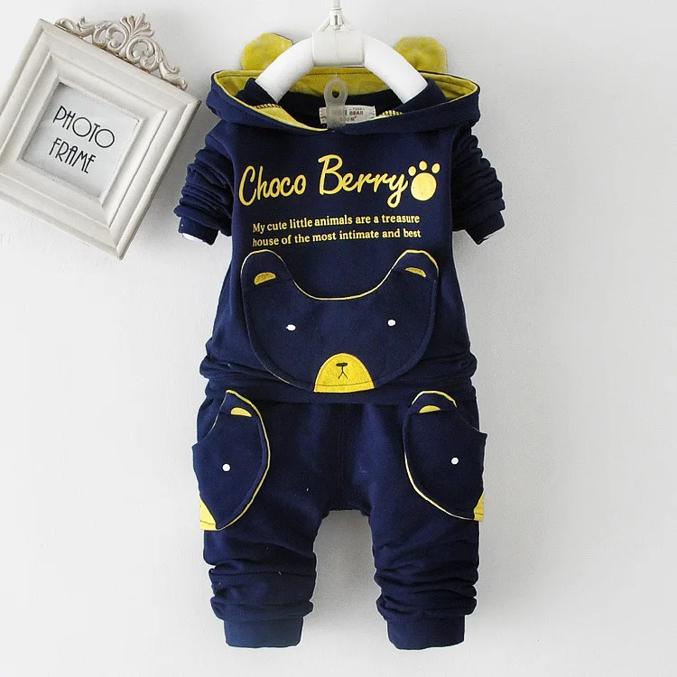 

Anlencool 0-1-2-3 years old boy spring 2020 new spring sleeved sweater suit children baby clothes Hot Sales baby clothing set