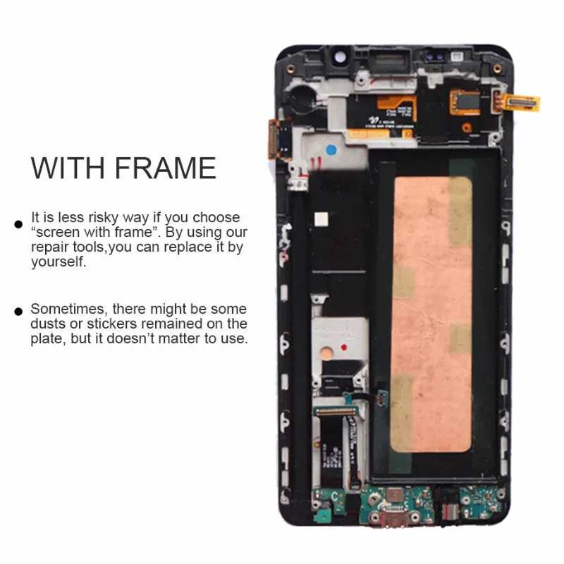 5.7'' SUPER AMOLED Display for SAMSUNG Note 5 LCD N920F SM-N920F Touch Screen Digitizer Assembly with Frame Service Pack | Мобильные