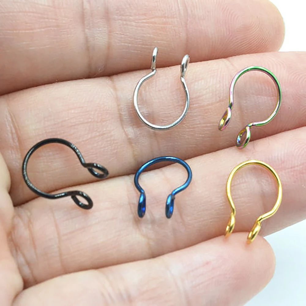 Кольцо TIANCIFBYJS Steel Clicker сегментное в нос 20g ювелирные изделия для тела серьга