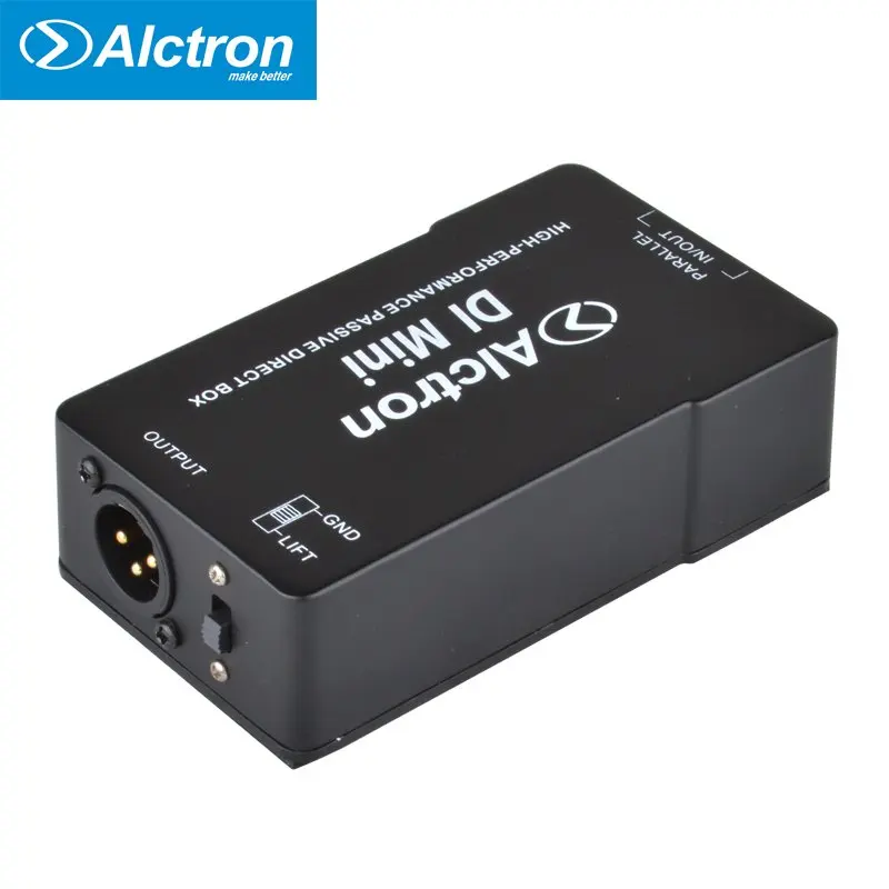 Пассивная коробка Alctron DIMini стерео DI с резиновой подушкой затухания 1/4 выход