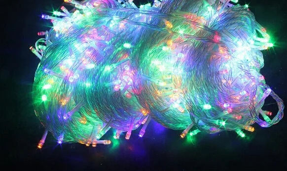 Светодиодные лампы 100 метров 600led клей водонепроницаемый свет шнура мигалка