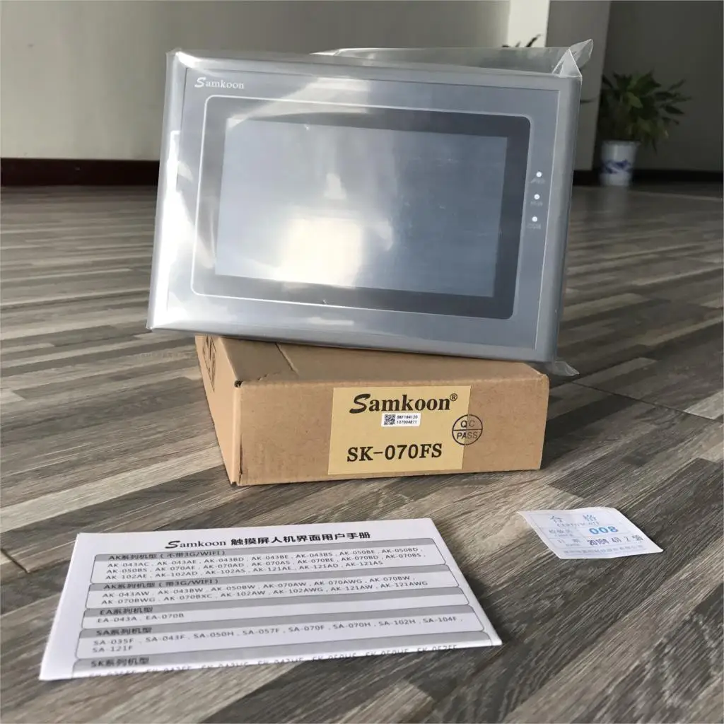 Новый оригинальный 7 дюймов Samkoon HMI Сенсорный экран SK 070FE 070FS 070HE 070HS EA 070B SA 070F|ethernet usb