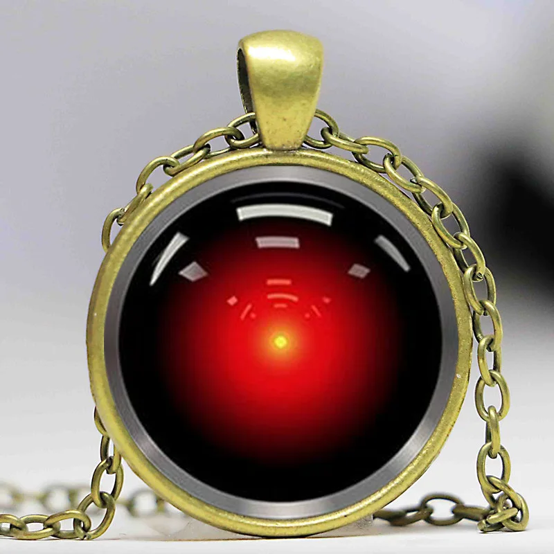 Hal 9000 космическая Одиссея вдохновленная Ожерелье Стеклянный кабошон ожерелье |