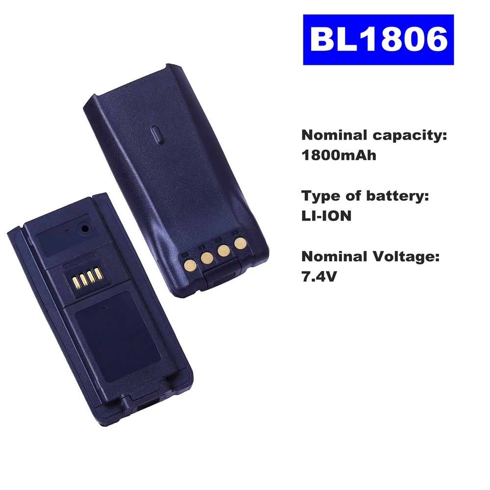 7.4V 1800mAh LI-ION Radio Battery BL-1806 For HYT Walkie Talkie PT580H Two Way Radio