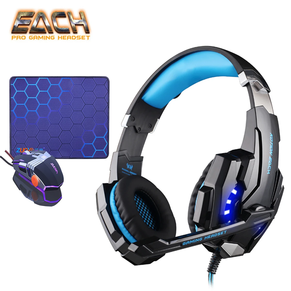 Игровые наушники KOTION G9000 3 5 мм PS4 игровые гарнитуры головная повязка с микрофоном
