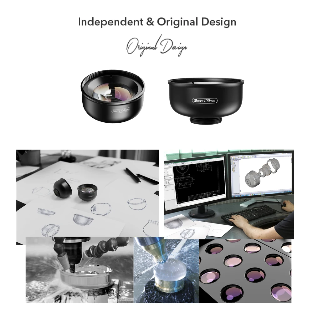 APEXEL HD Optic 100 мм макрообъектив камера телефон объектив 10x Супер макрообъективы для iphone XS Max samsung Xiaomi huawei мобильный телефон