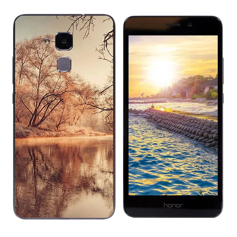 Мягкий силиконовый чехол для Huawei Honor 5C/7 Lite/GT3 5 2 дюйма с принтом большого пистолета