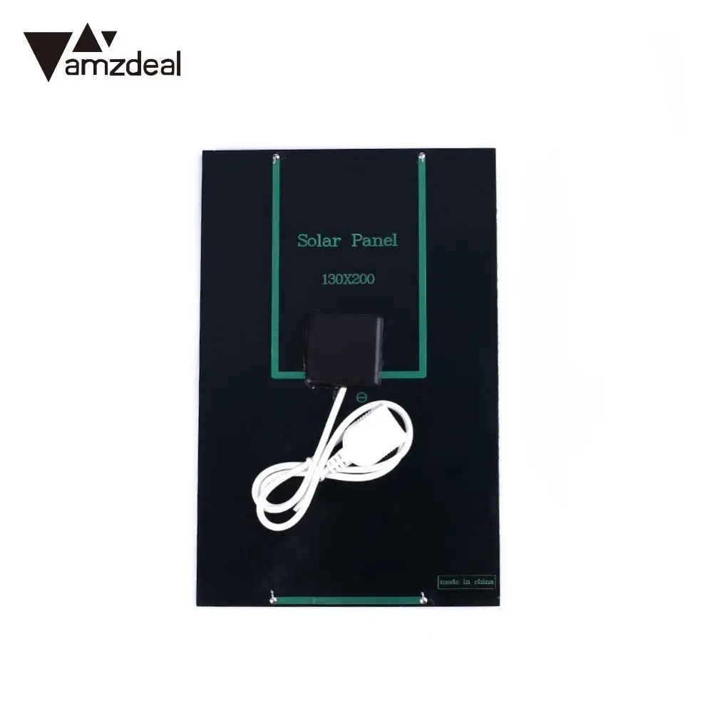 Amzdeal 4 2 W 6V Портативное Солнечное Зарядное устройство USB с регулятором напряжения