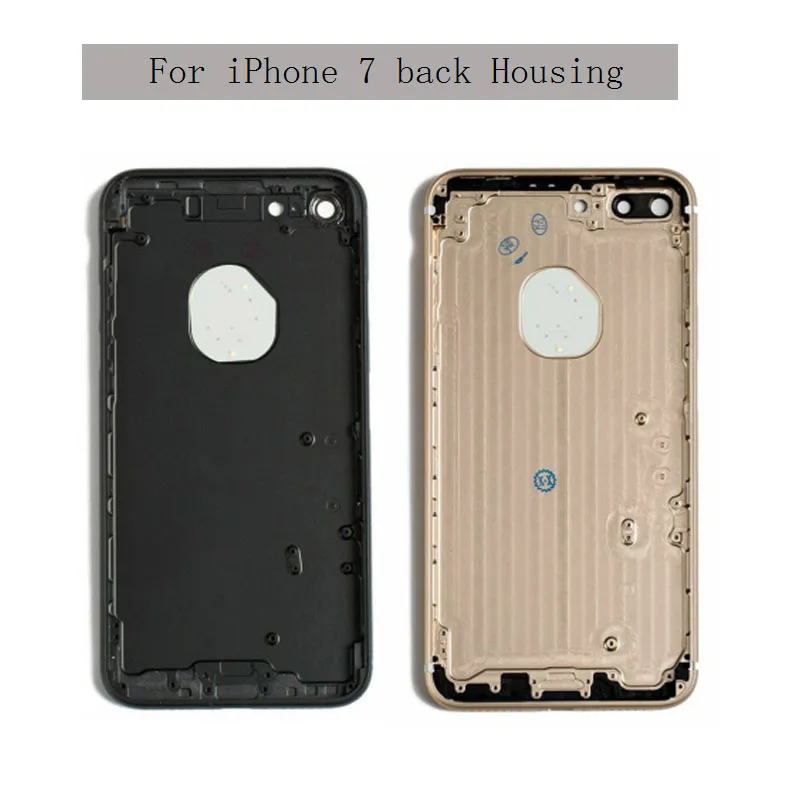 Задняя крышка для iphone 7 задняя крышка батарейного отсека задняя дверь Чехол средняя рамка Шасси+ Боковая сборка кнопок для iphone 7 PLUS