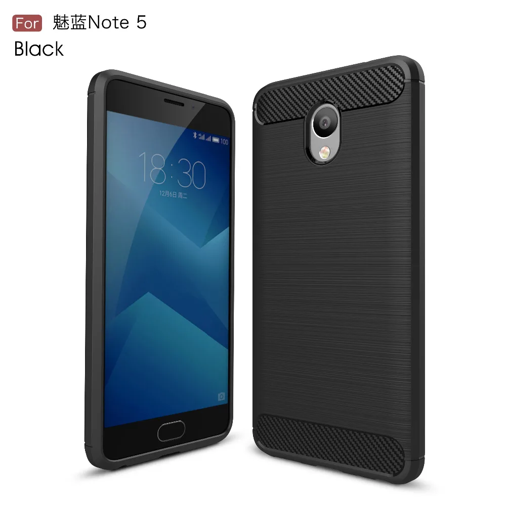 For Meizu M5 Note Case Luxury Carbon Fibre Brushed TPU Cover 5.5 inch Mobile Phone Cases Meilan 5 | Мобильные телефоны и