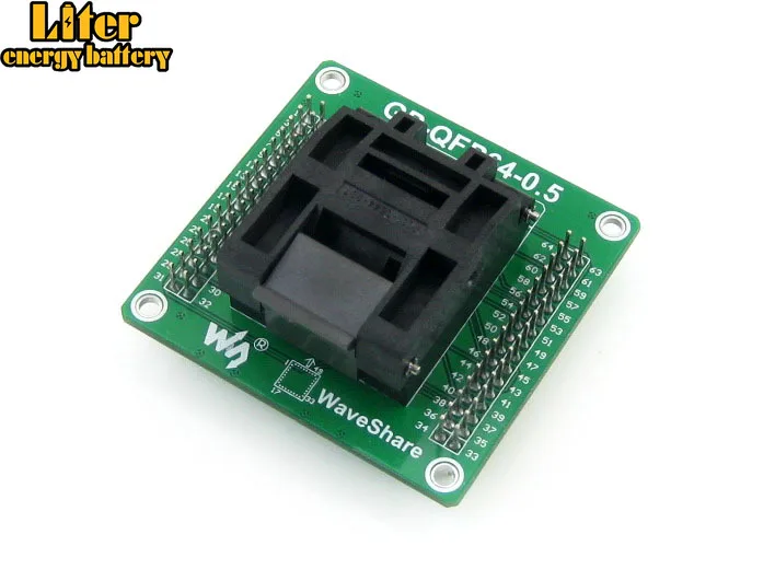 GP-QFP64-0.5 IC тестовая розетка программирующий адаптер QFP64 TQFP64 LQFP64 Yamaichi IC51-0644-807 шаг 0 5