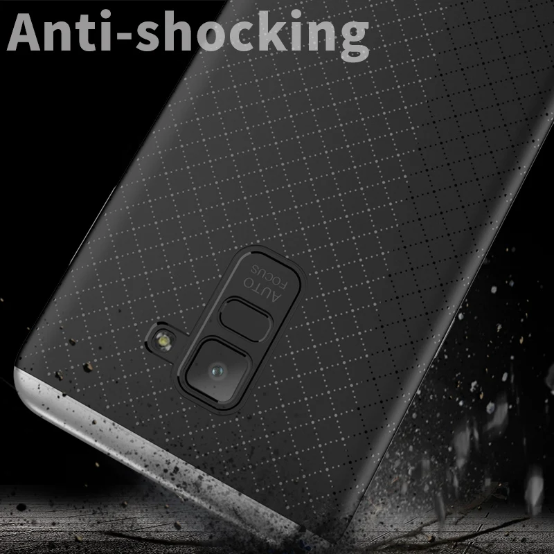 IPaky чехол для samsung Galaxy a8 2018 Coque PC рамка + силиконовая задняя крышка Plus чехлы |