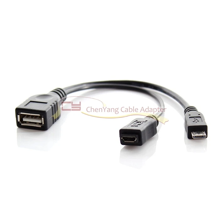 1 шт./Micro USB 2 0 OTG Хост диск кабель с Micro питанием для Galaxy S3 i9300 S4 i9500 Note2 N7100 Note3 N9000