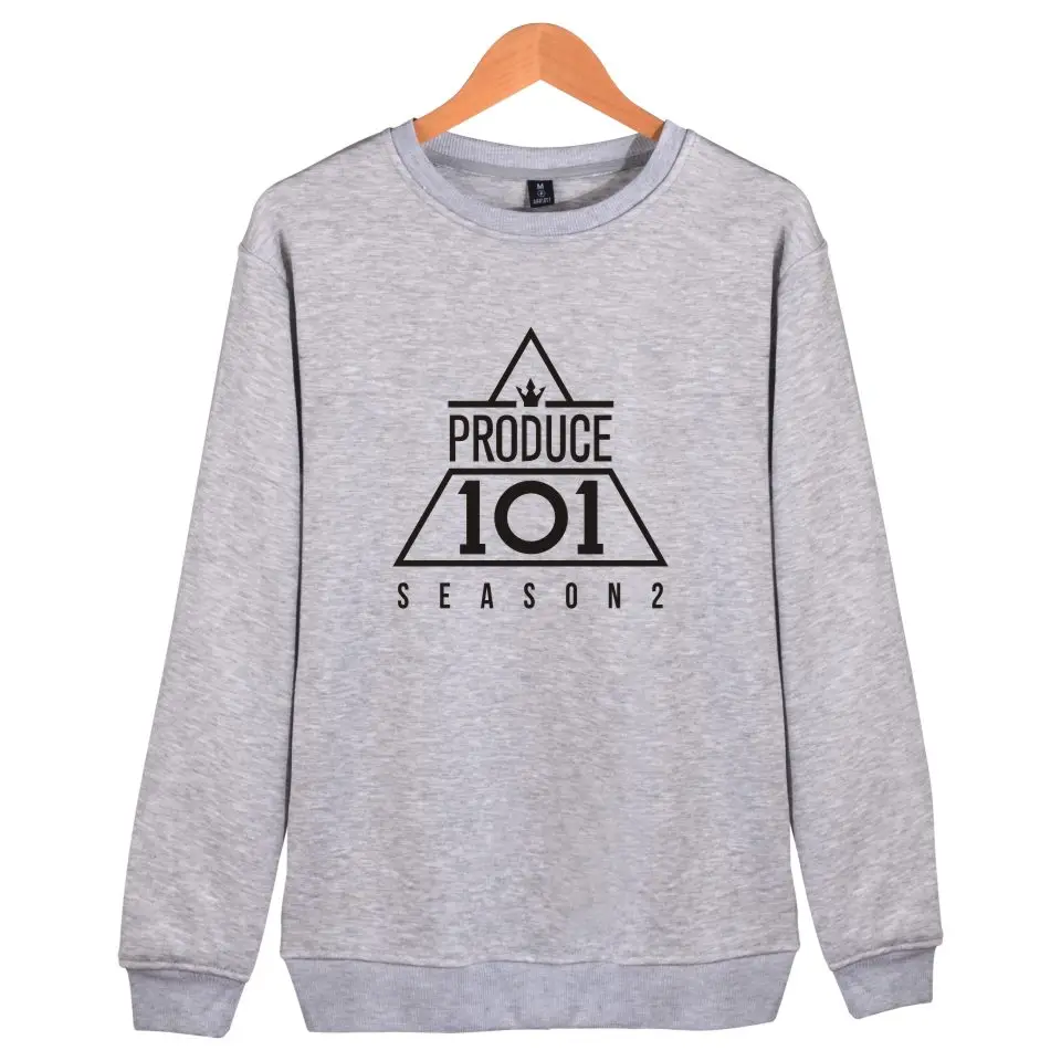 Produce 101 Wanna One Hoodies Women Kpop Pink Sweatshirt WANNA ONE Pullover Cotton Hoodie Clothes Black Plus Size | Женская одежда